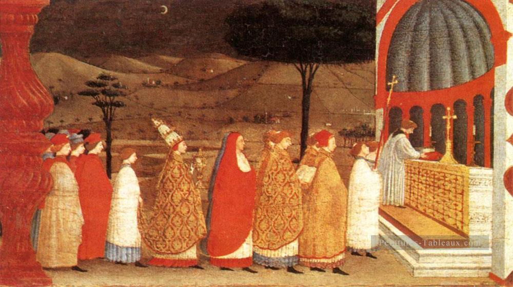 Miracle de la scène d’hostie profanée 3 début de la Renaissance Paolo Uccello Peintures à l'huile